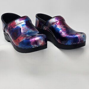Dansko Women's Watercolor Patent Leather Professional Clog, Size US 5.5-6 EU 36